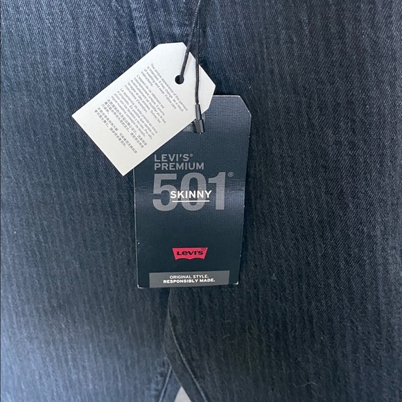 Levi's Dark Gray Skinny Jeans NWT - Picture 5 of 8